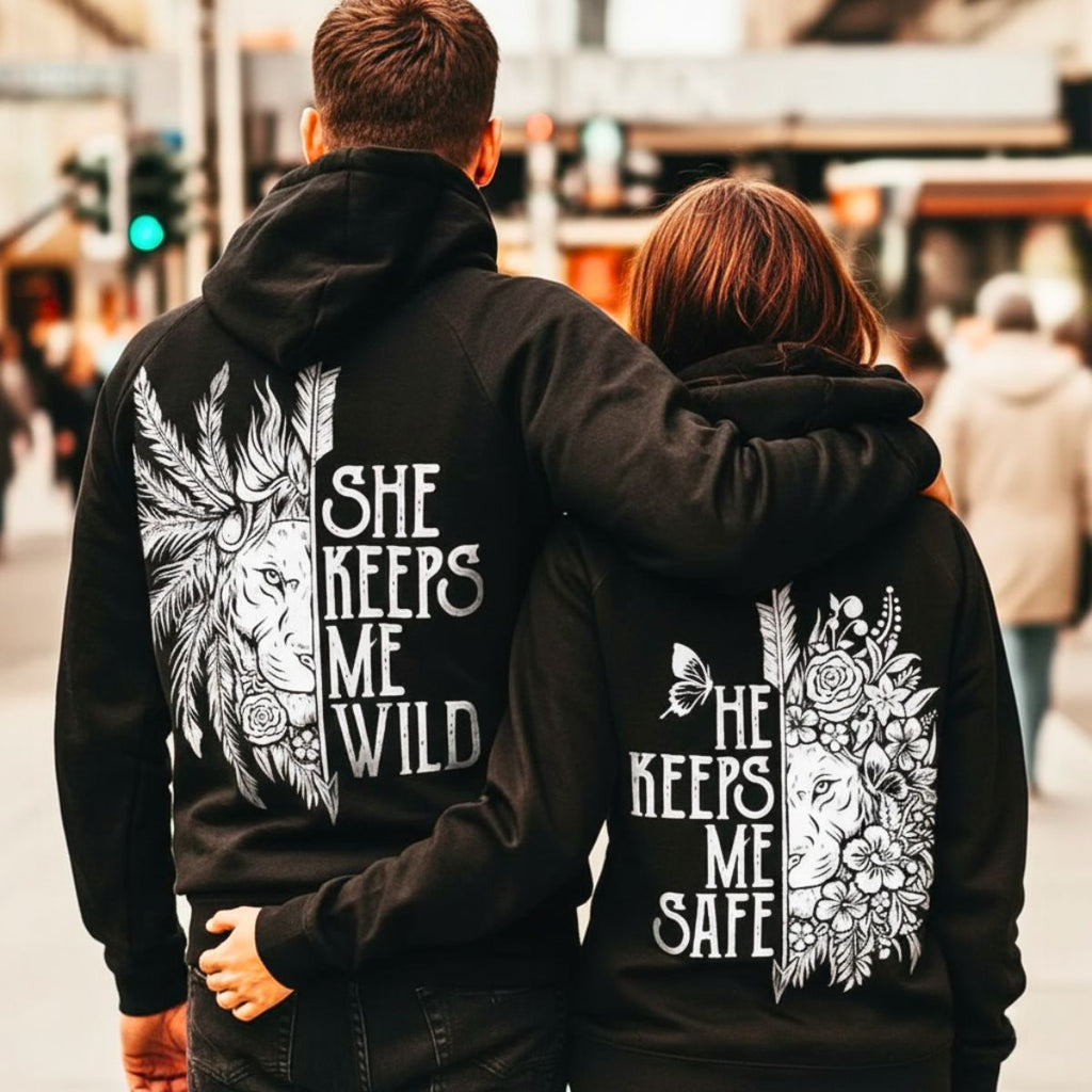 Black Wild & Safe Hoodies