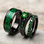 Emerald Love Rings
