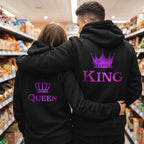 Purple King & Queen Hoodies