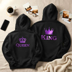 Purple King & Queen Hoodies