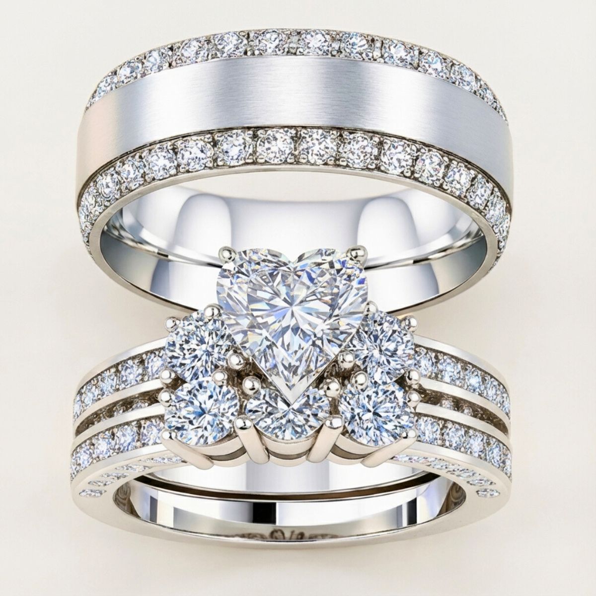 Hearted Love Rings
