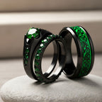 Emerald Love Rings