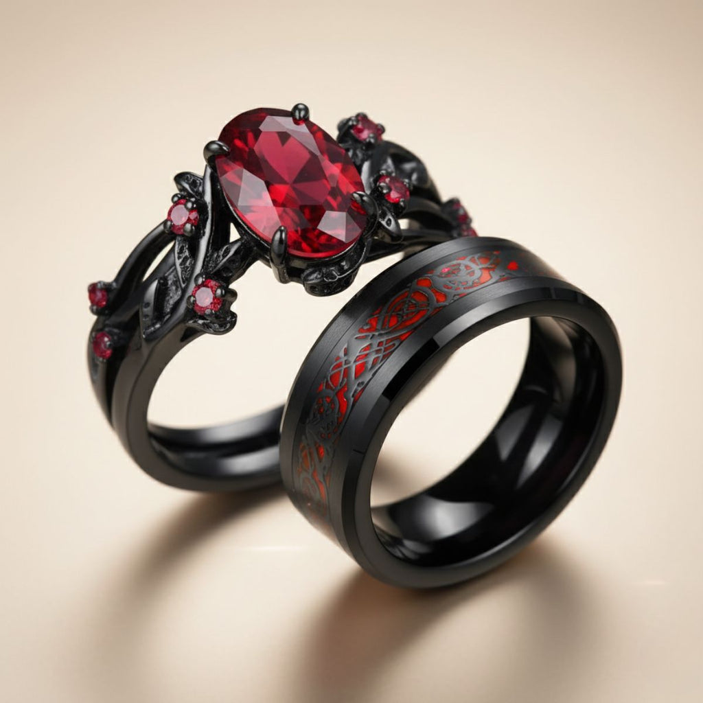Red Heart Rings