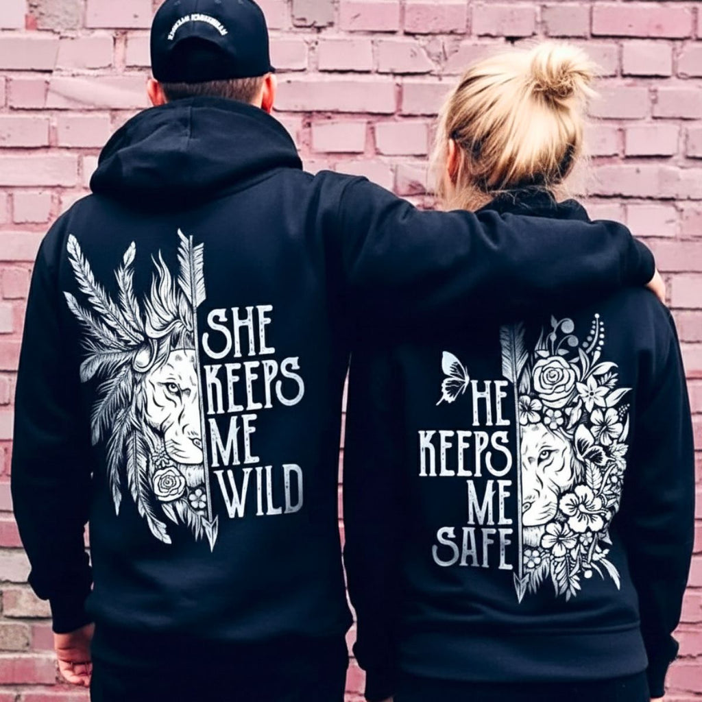 Black Wild & Safe Hoodies