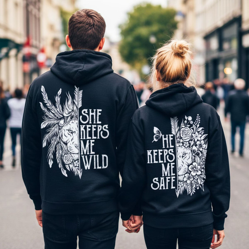Black Wild & Safe Hoodies