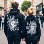 Black Wild & Safe Hoodies