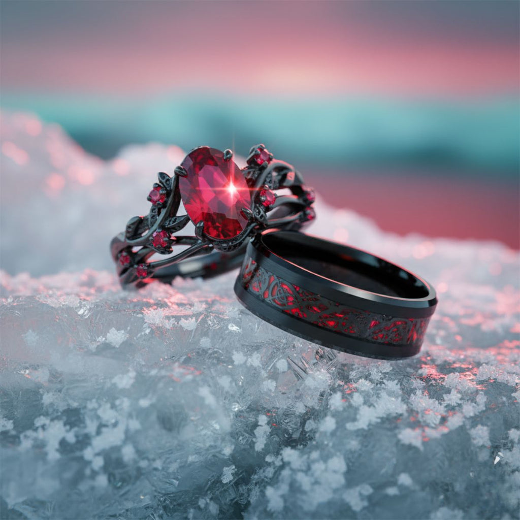 Red Heart Rings