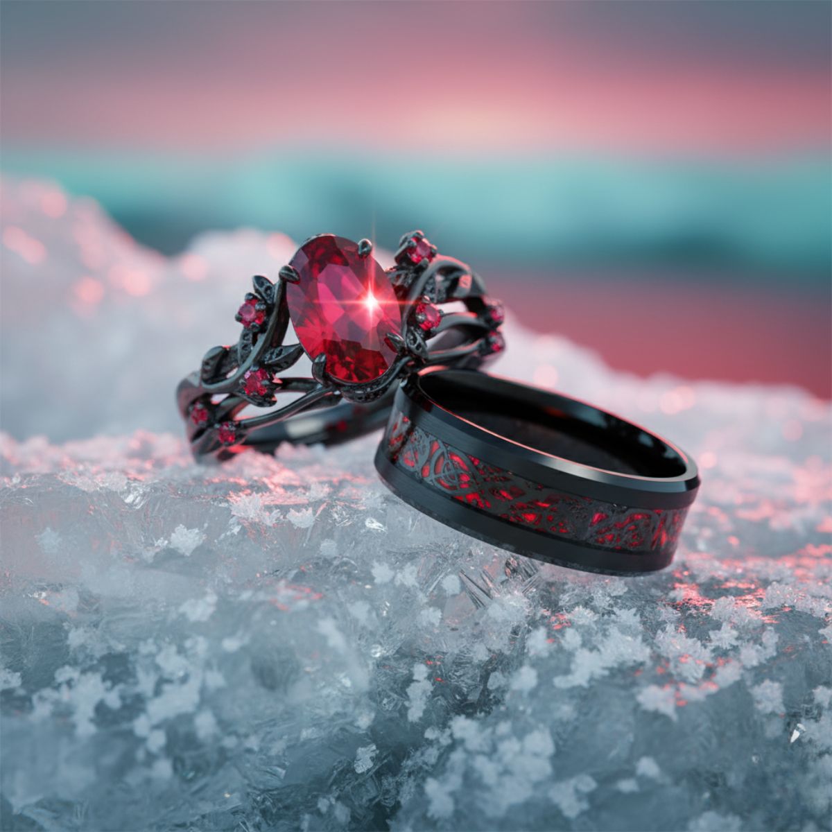 Red Heart Rings