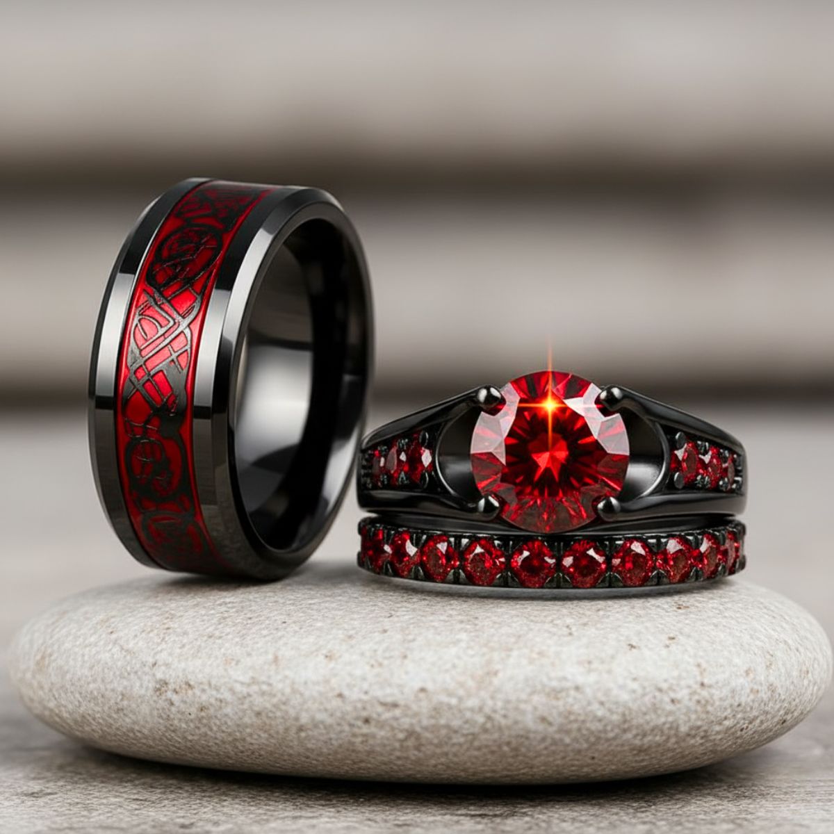 Red Beauty Rings