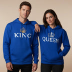 Blue King & Queen Hoodies