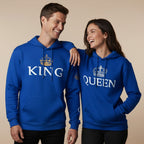 Blue King & Queen Hoodies