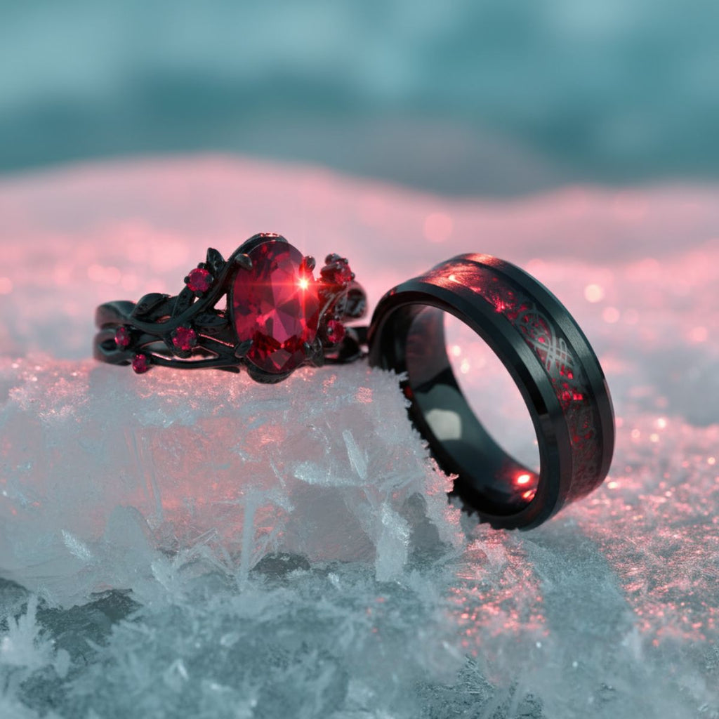 Red Heart Rings