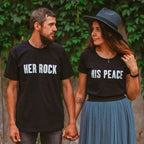 Her Rock & His Peace Shirts