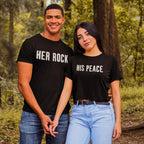 Her Rock & His Peace Shirts