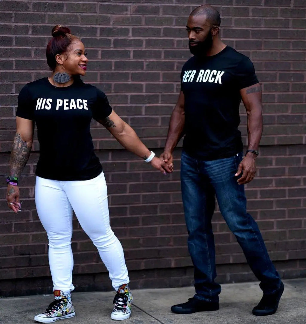 Her Rock & His Peace Shirts