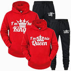 King & Queen Red Tracksuits