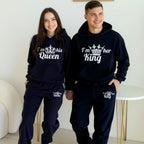 King & Queen Black Tracksuits