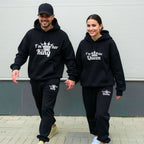 King & Queen Black Tracksuits