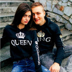 Black King Queen Hoodies