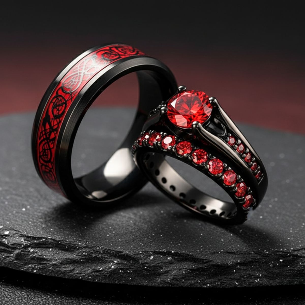 Red Beauty Rings
