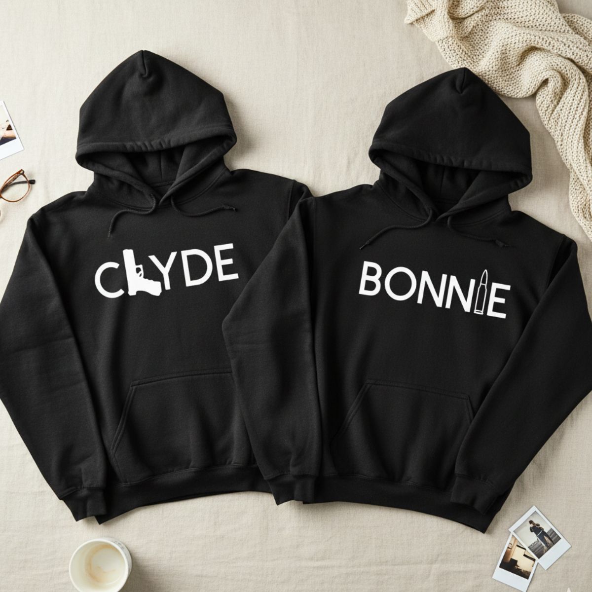 Bonnie & Clyde Hoodies