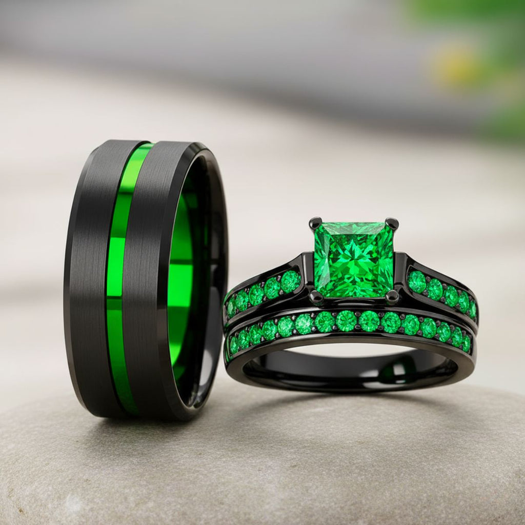 Emerald Breath Rings