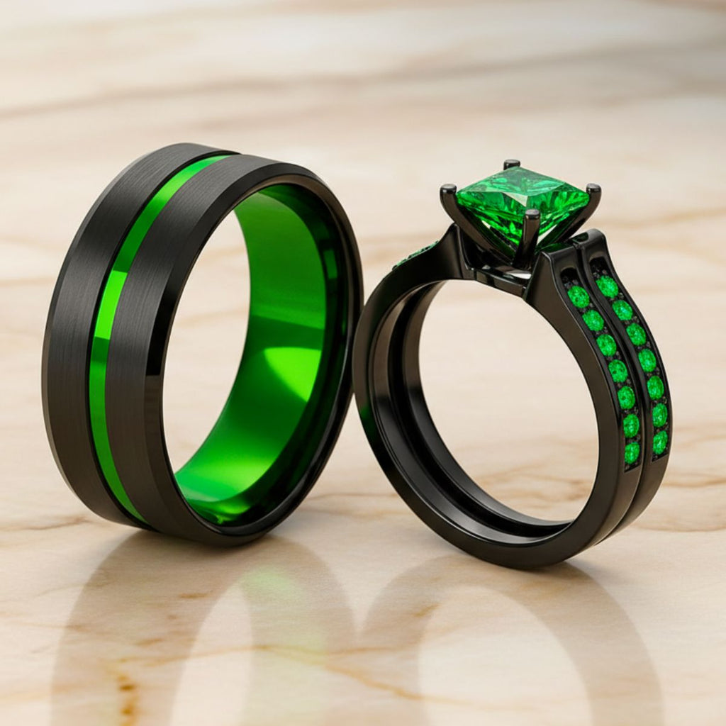 Emerald Breath Rings