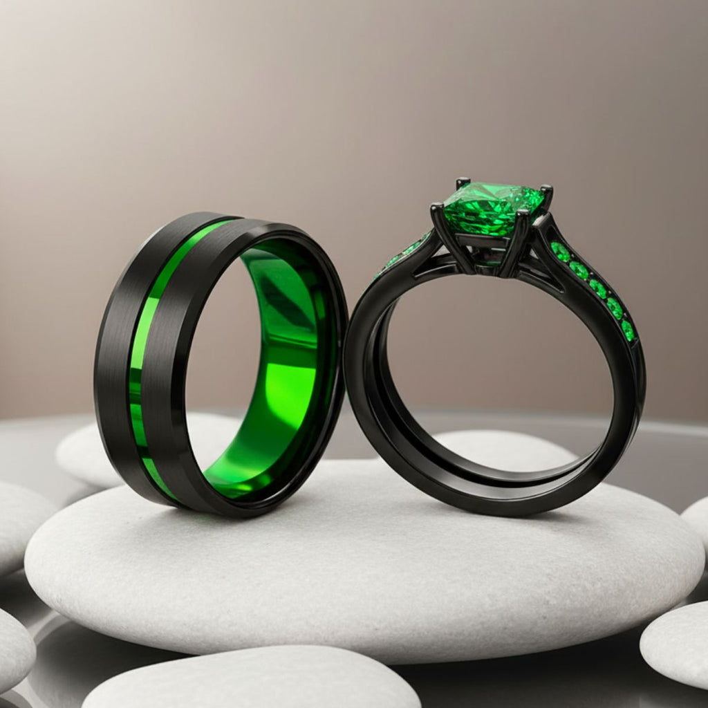 Emerald Breath Rings
