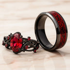 Red Heart Rings